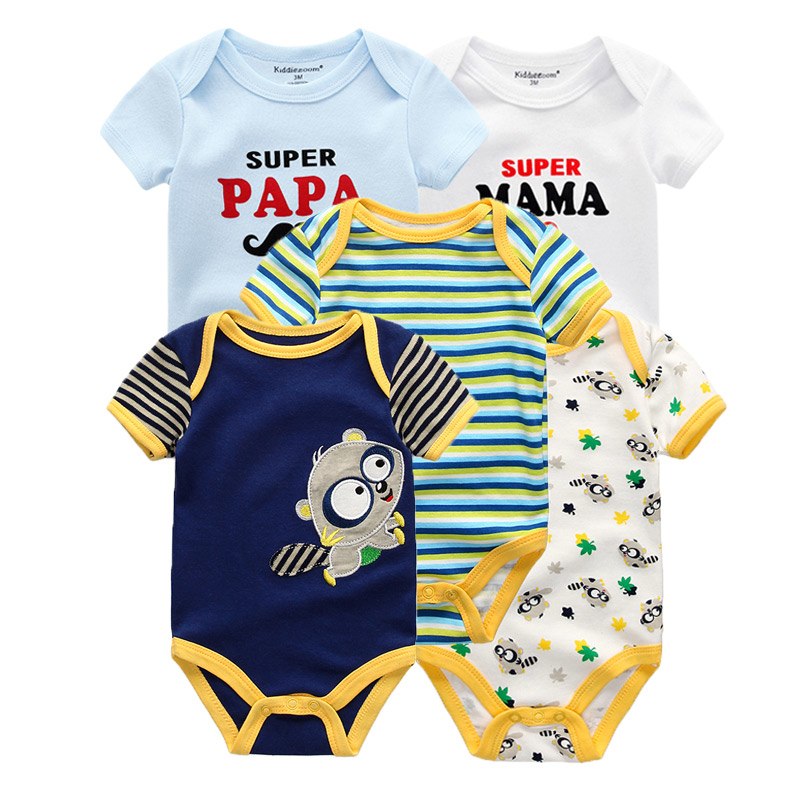 Baby Jumpsuit Daily Onesies Set (Set of 5)